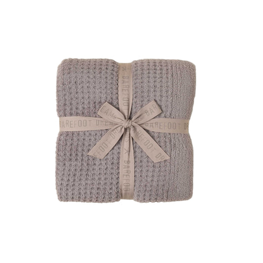 Barefoot Dreams Waffle Throw- Beach Rock