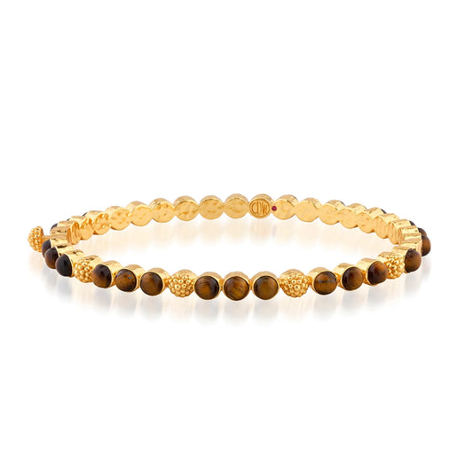 Berry Gem Bangle - Tiger's Eye