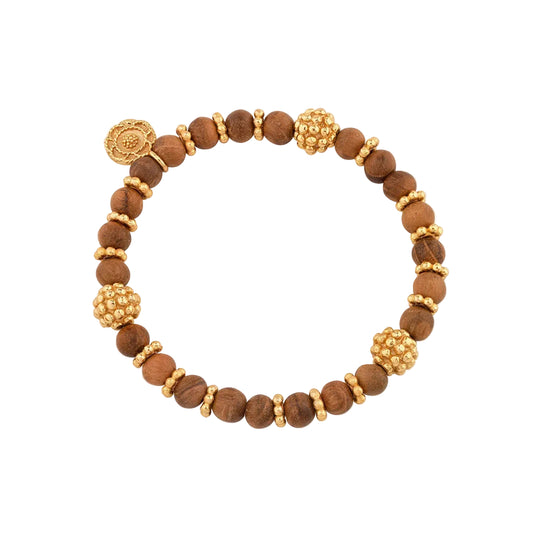 Berry Stretch Bracelet - Teak