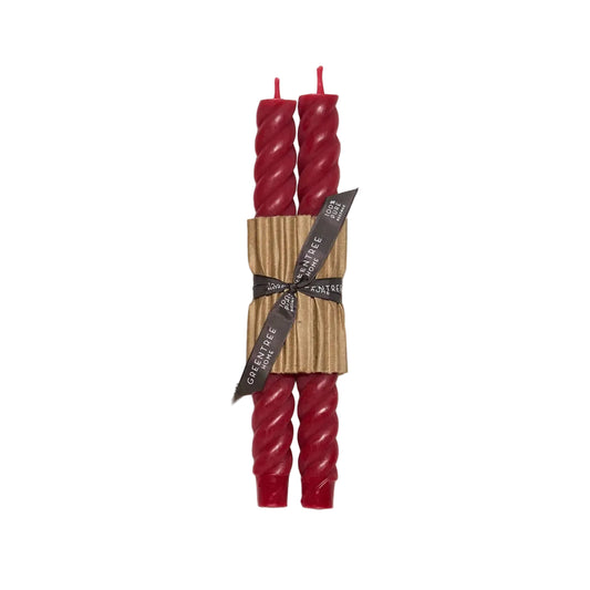 Rope Taper Candles - Bittersweet