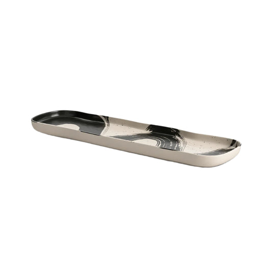Black Abstract Tray