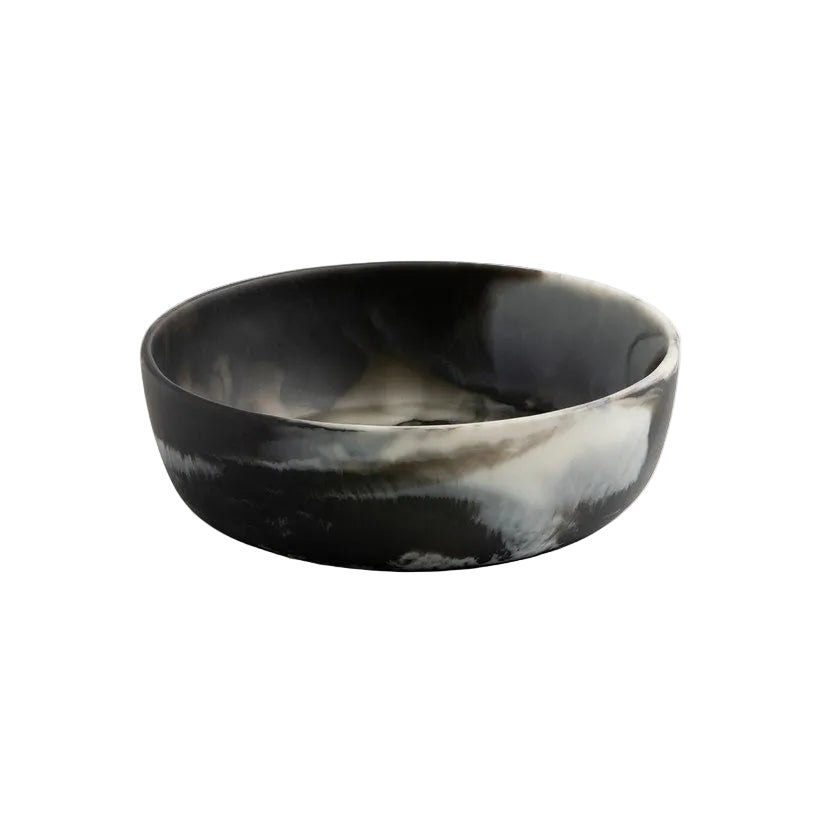 Small Black Swirled Resin Bowl