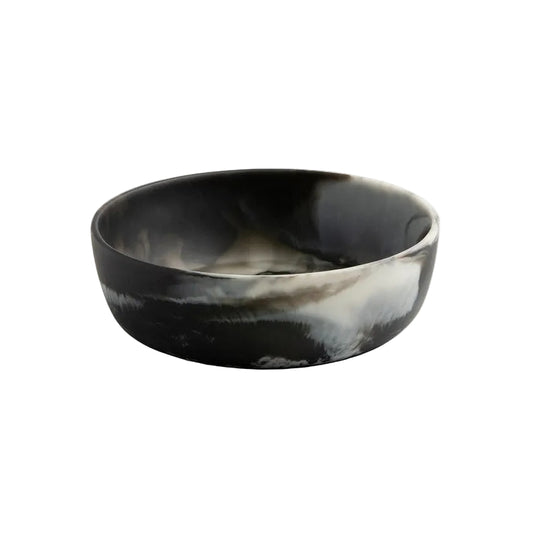 Small Black Swirled Resin Bowl