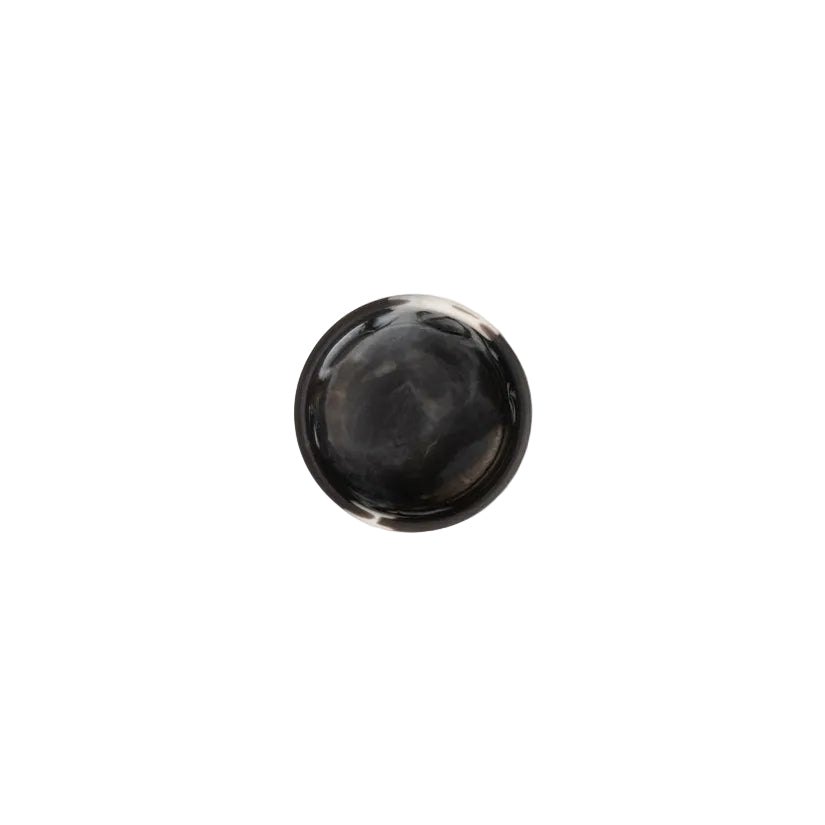 Black Swirl Resin Pinch Bowl