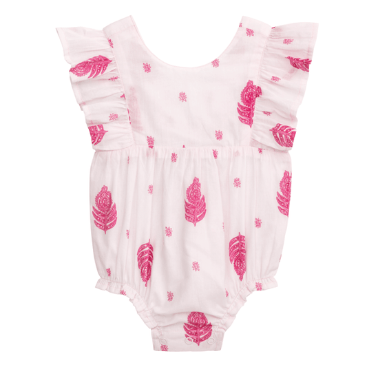 Block Print Bubble Romper