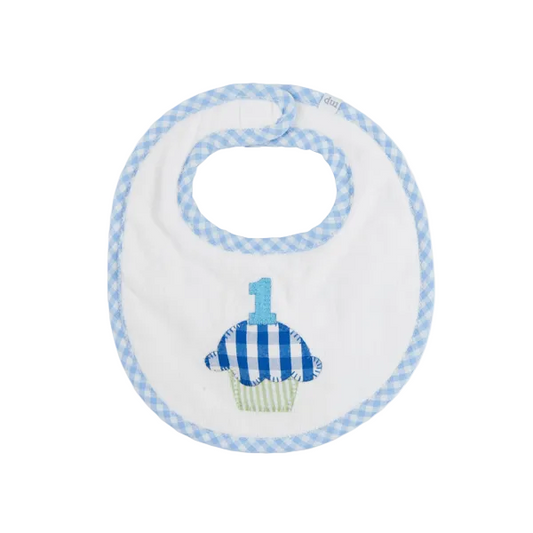 Blue Birthday Bib