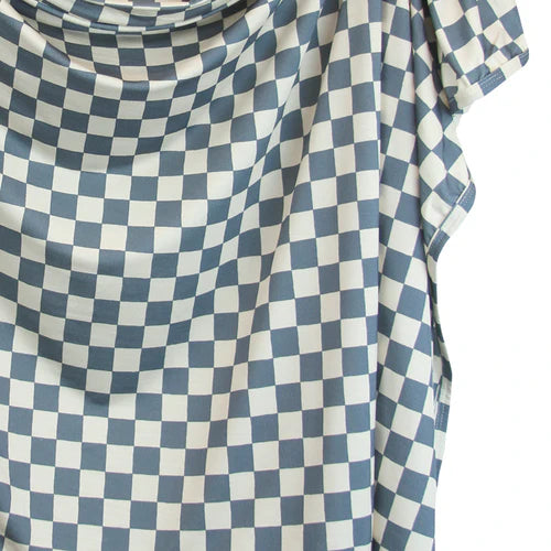 Blue Checkered Swaddle