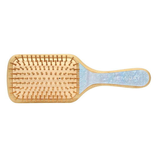 Bamboo Paddle Brush Hair - Blue Sugar