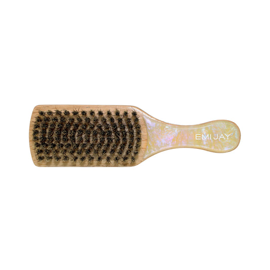 Mini Boar Bristle Brush - Lemon Sugar