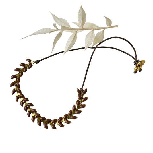 Brown Enamel Bracelet