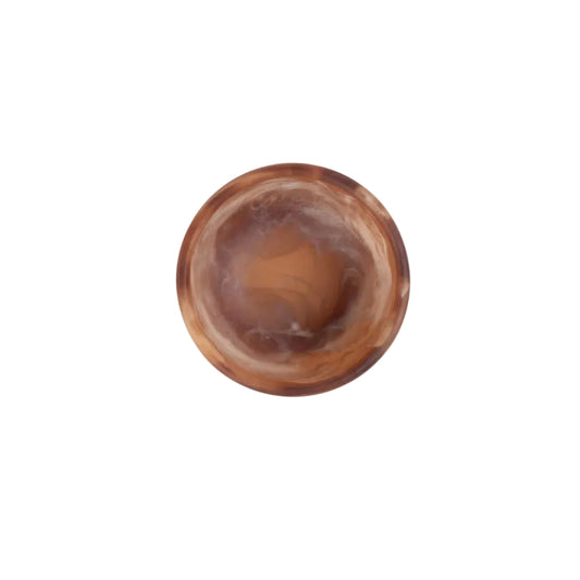 Brown Swirl Resin Pinch Bowl