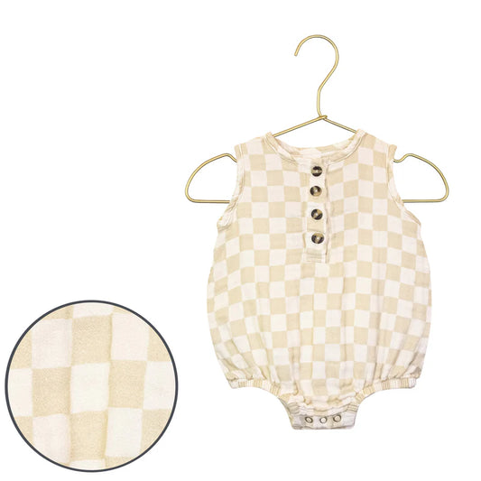 Bubble Romper – Beige