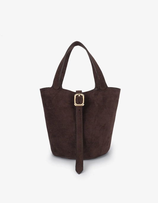 Mini Bucket Bag- Chocolate