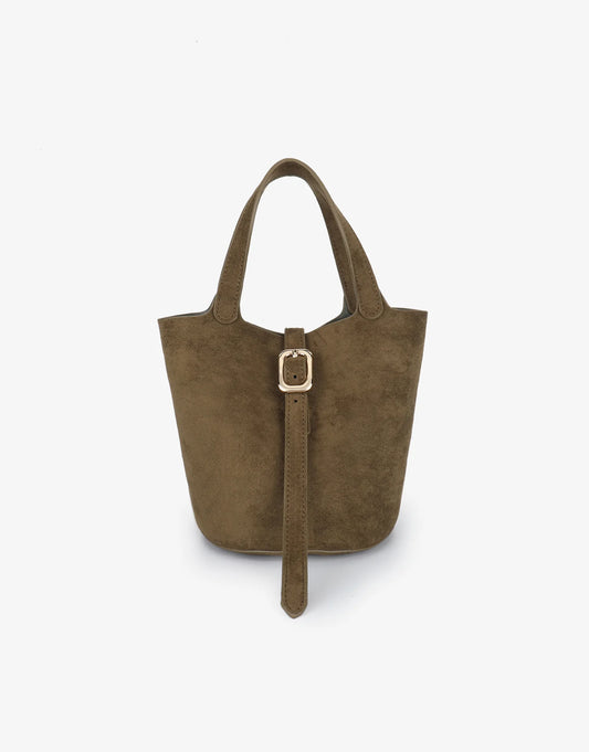Mini Bucket Bag- Olive
