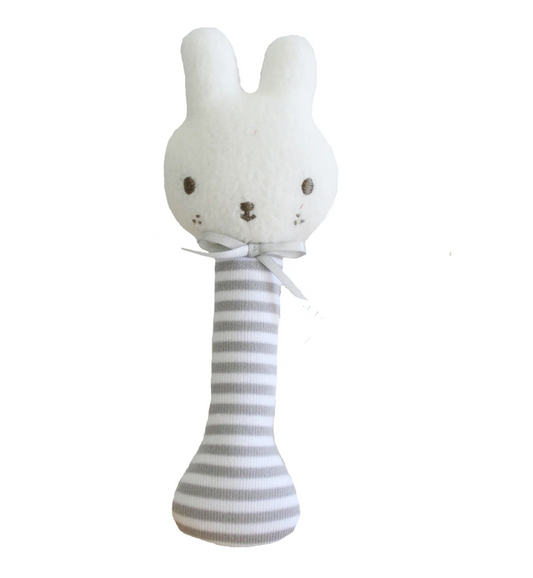 Bunny Rattle – Grey Stripe