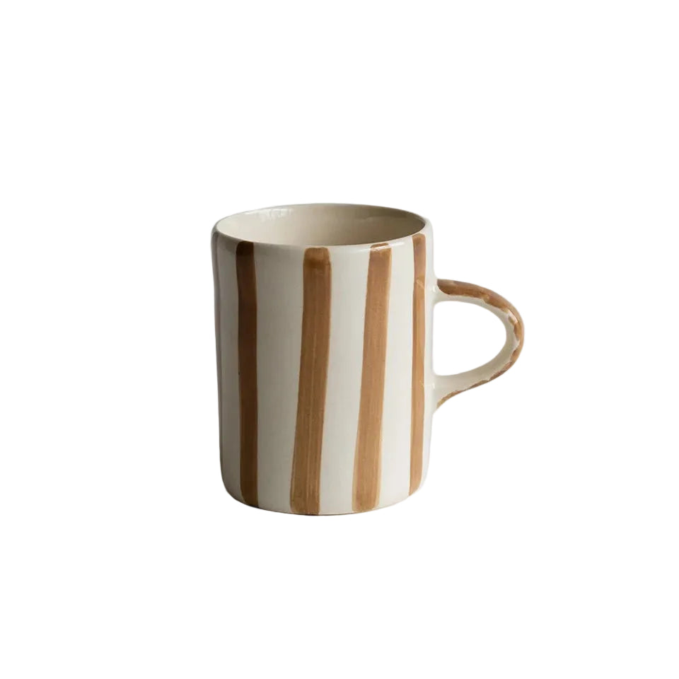 Candy Stripe Mug - Latte