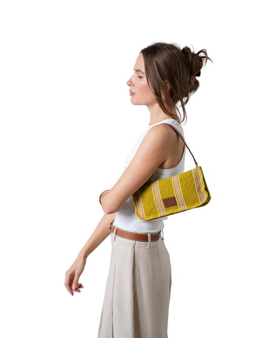 Canvas Shoulder Bag- Wheatfield
