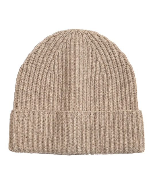 Cardigan Stitch Beanie- Pebble