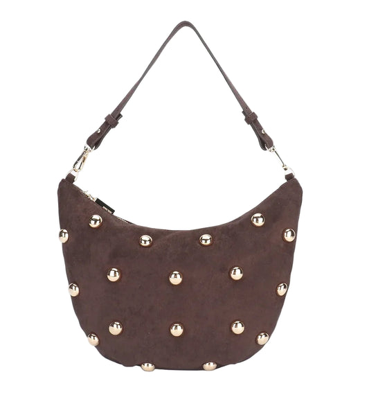 Studded Purse- Chocolate