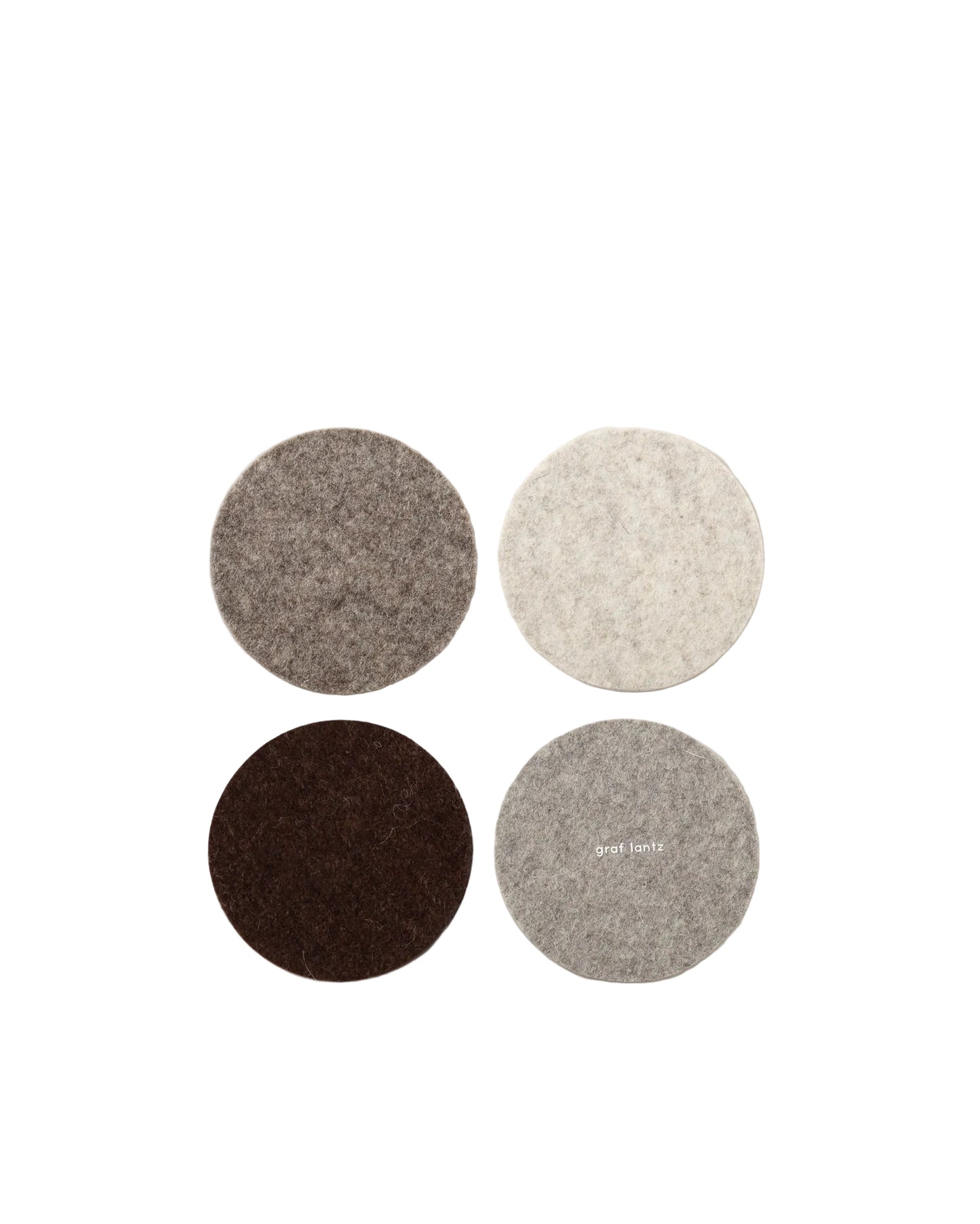 Round Felt Coasters - Earth