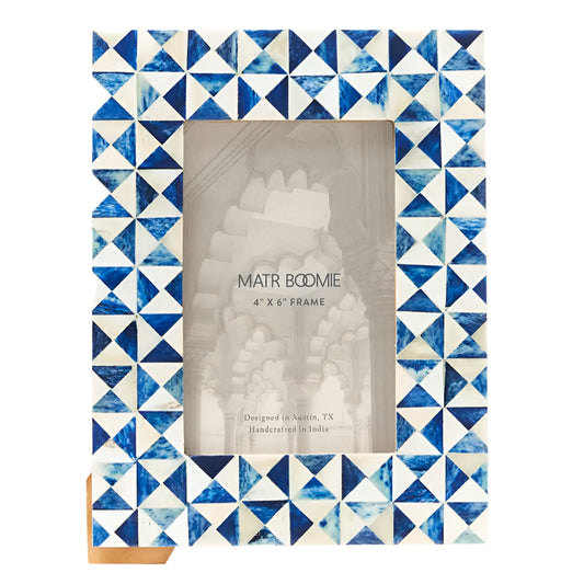 Cobalt and Bone Frame – 4 x 6