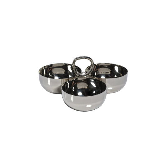 Condiment Bowl Set- Nickel
