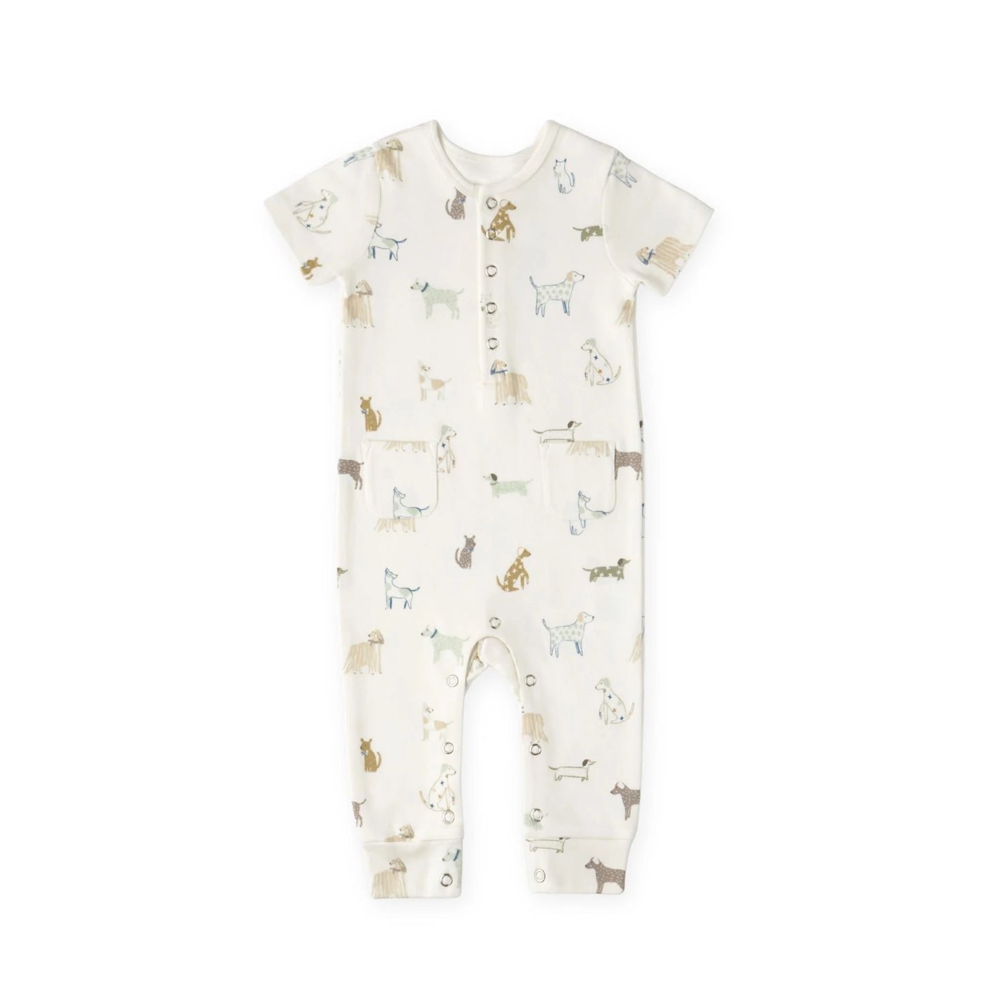 Short Sleeve Romper - Dog Days