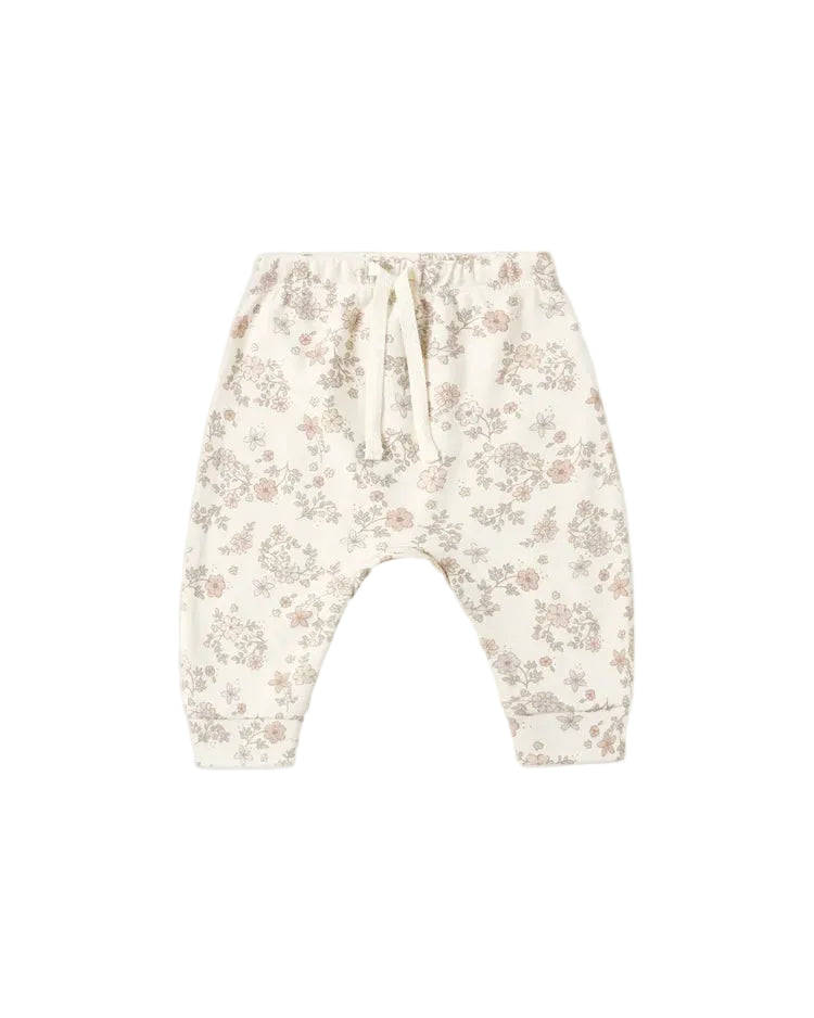 Drawstring Pant- Floral Vine