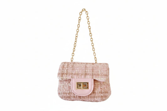 Children's Dusty Rose Tweed Purse