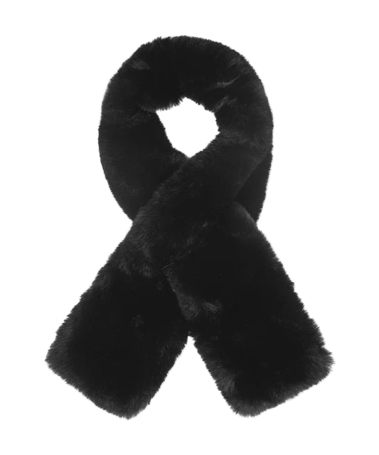 Faux Fur Pull Through - Black