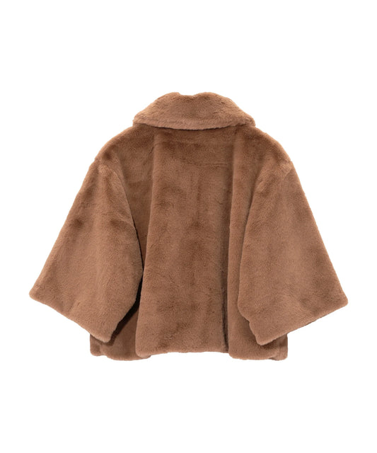 Faux Fur Jacket - Chai