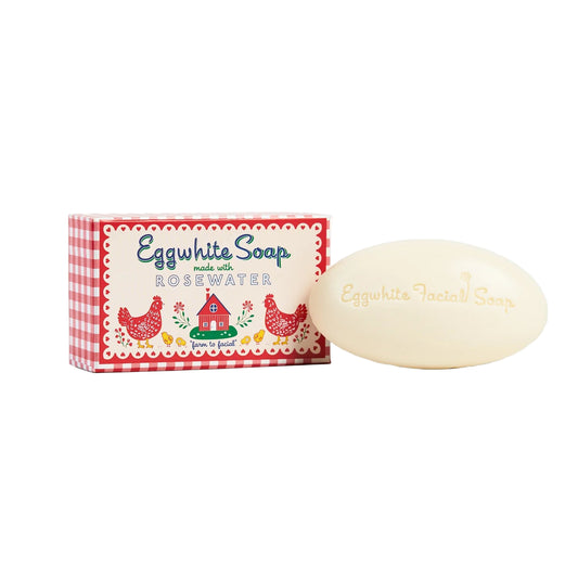Eggwhite Facial Soap- Rosewater