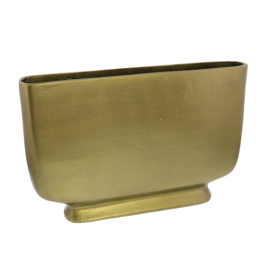 Elongated Brass Vase