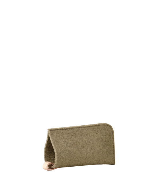 Merino Wool Eye Glass Case- Sage
