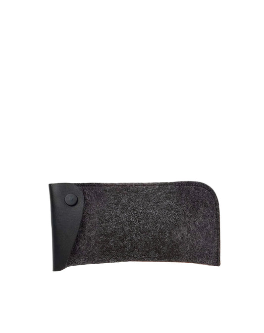 Merino Eye Glass Case- Charcoal