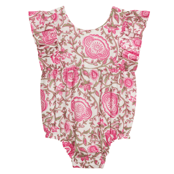 Floral Print Bubble Romper