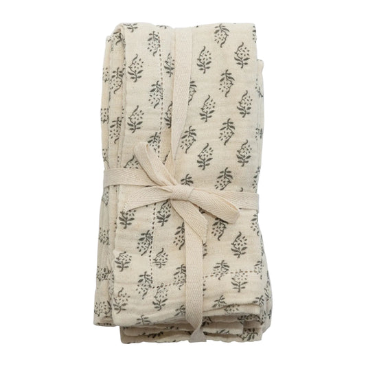 Floral Printed Napkin Set