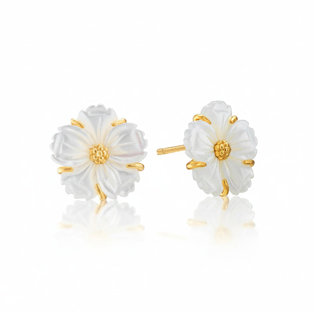 Petite Floral Stud Earrings