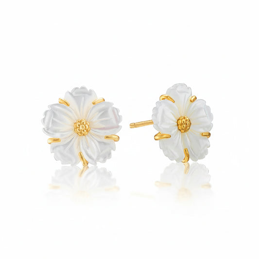 Petite Floral Stud Earrings