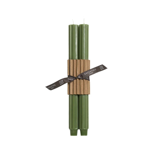 Fluted Church Taper – Sage