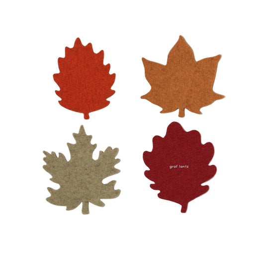 Autumn Leaf Felt Coasters