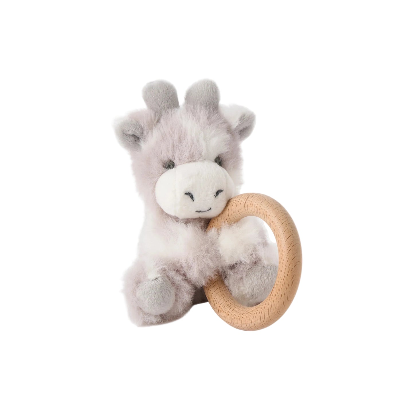 Plush Giraffe Ring Rattle