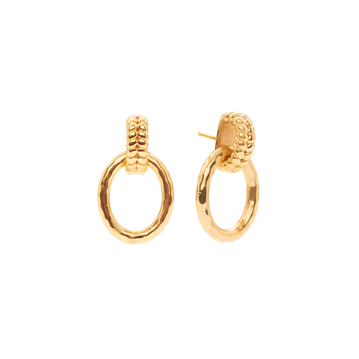 Gold Link Earrings