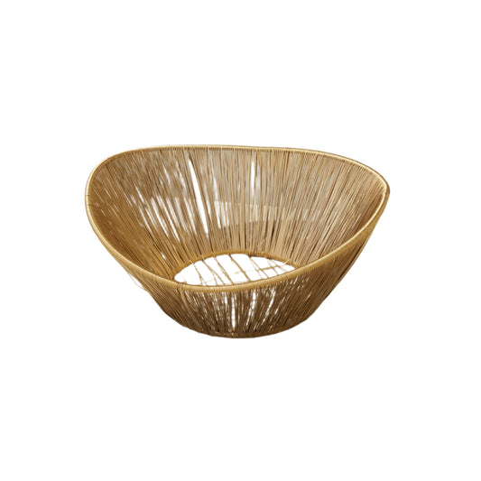 Oval Gold Wire Basket