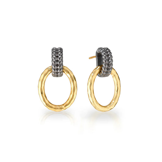 Gold/Midnight Link Earrings