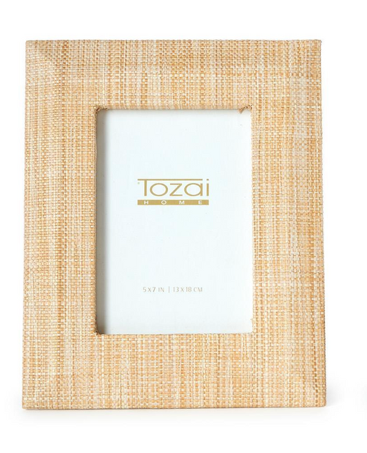 Grasscloth Frame Natural- 5x7