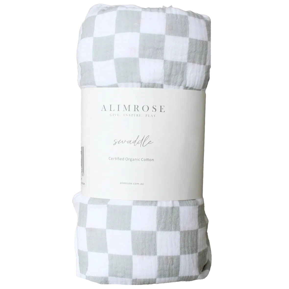 Grey Check Swaddle