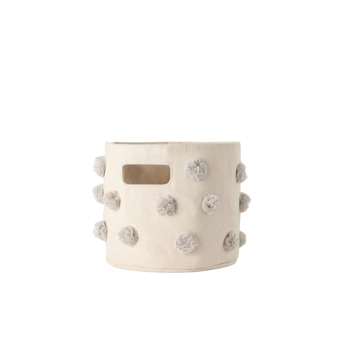 Pom Pom Mini Bin – Grey