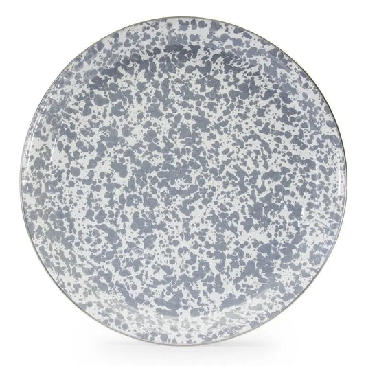 Medium Enamel Tray – Grey Swirl