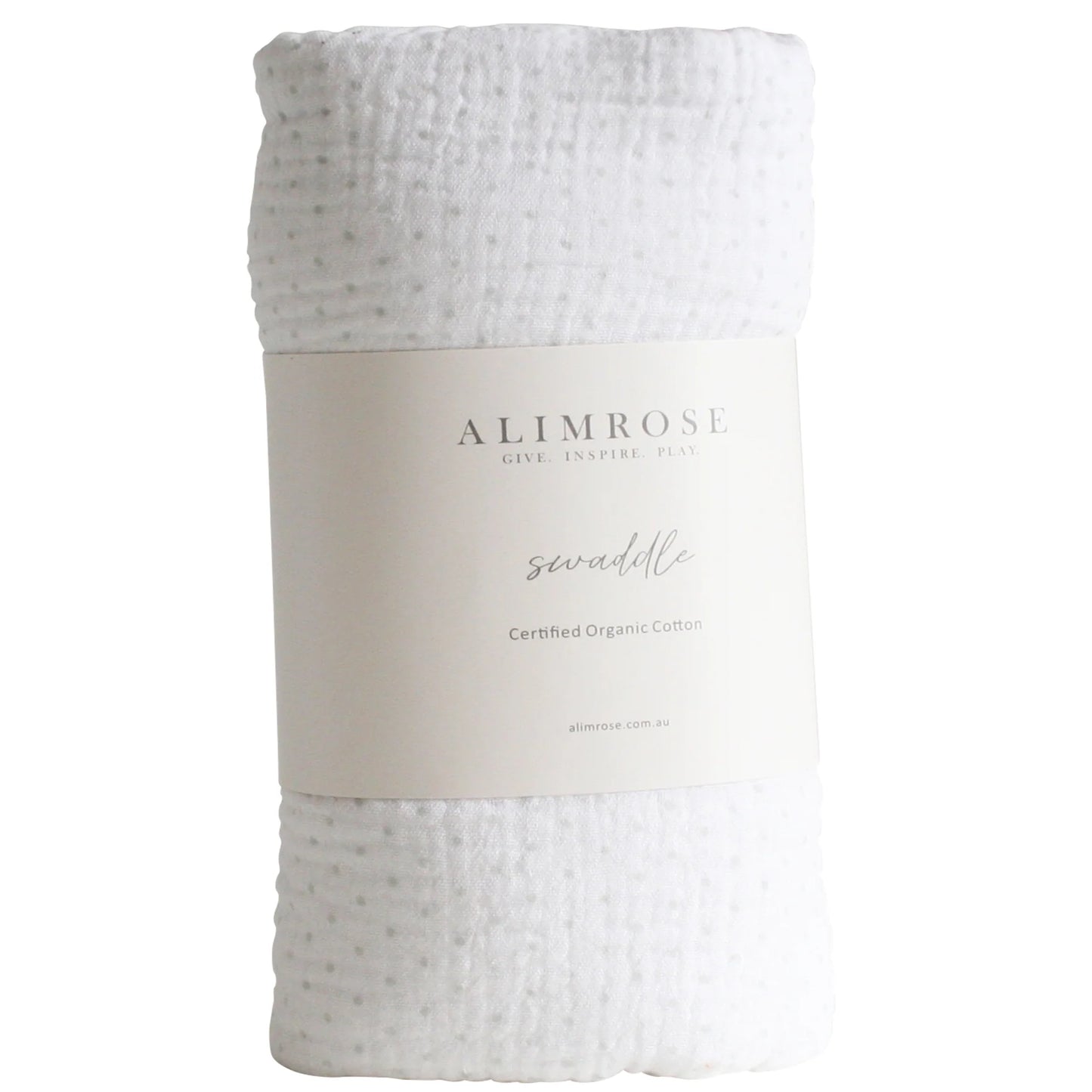 Muslin Swaddle - Grey Spot